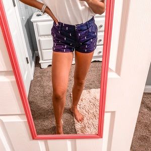 Blue Seahorse Shorts